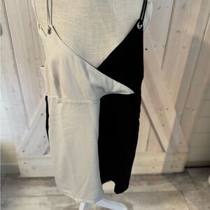 Elegant Black and Cream Women's Dress